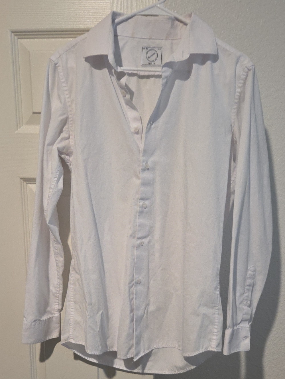 Bespoke Crisp White Men's Dress Shirt